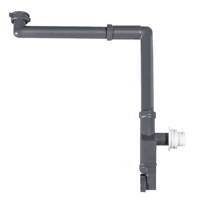 BERNSTEIN - Sifone antiodore regolabile per lavandini e piccoli WC con attacco da 1 1/4 di pollice - Diametro 30 cm - 2050