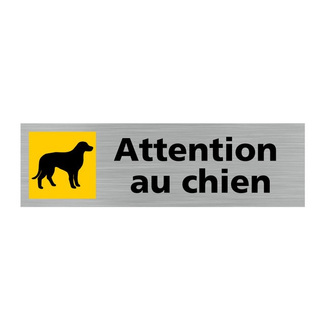 AUA SIGNALETIQUE Cartello Proprietà Privata Attenzione Al Cane - 330 Mm In Vinile Adesivo O Alluminio Dibond 3 Mm