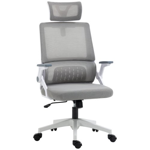 BRTHORY Sedia da Ufficio Ergonomica, Rete Traspirante, con Supporto Lombare Regolabile/Braccioli 3D/Poggiatesta/Funzione Dondolo, Sedia da Scrivania Regolabile in Altezza, Portata 200 kg