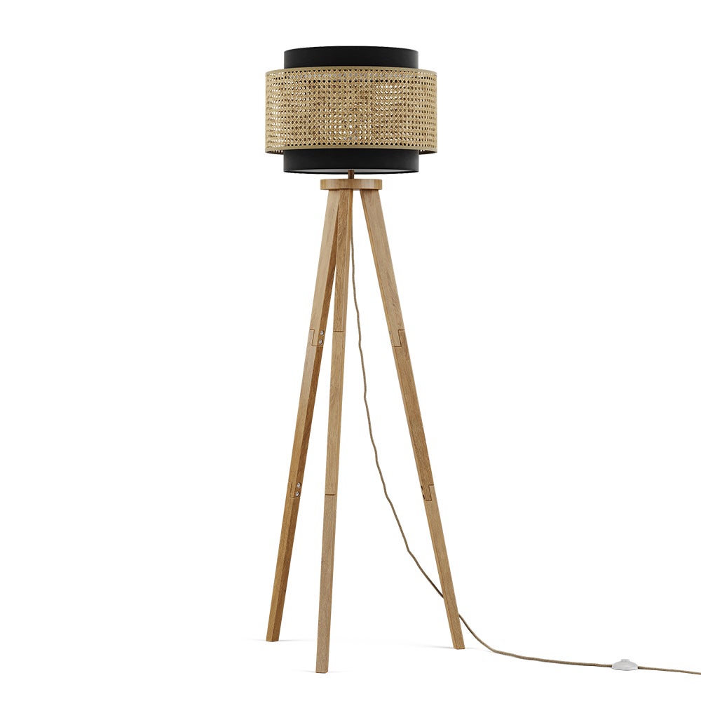 Vicco Lampa podłogowa Morten, Czarny, 45 x 142 cm