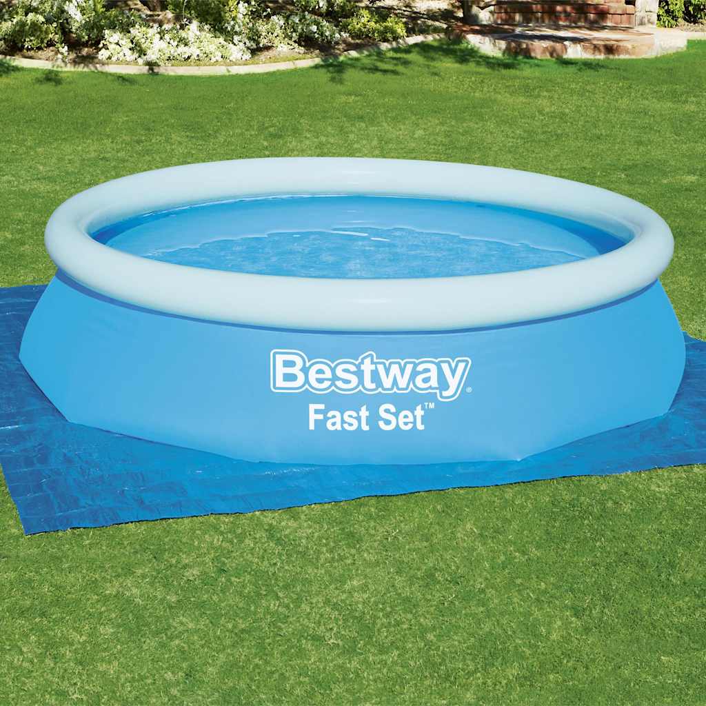 Tapis De Sol Piscine Rond 370 Cm - Imperméable & Antidérapant, Protection Extérieur Pour Spa Ou Piscine Gonflable