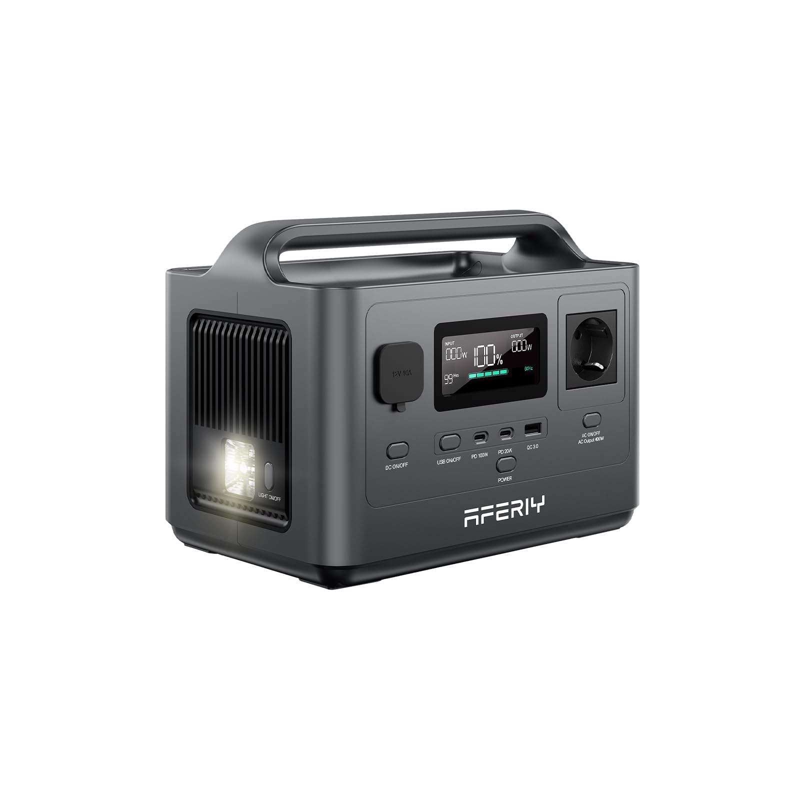 AFERIY Gerador Eletrico Portatil 400W Estacao Energia Movel 256Wh Bateria Portatil LFP UE 220V UPS Gerador Solar Caravana Camping - 8