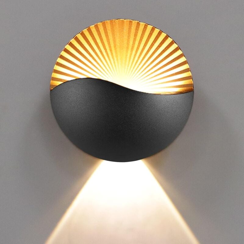 Applique Murale Design Moderne Sapri Hofstein - Spot Orientable Up/Down - Finition Chrome/transparent