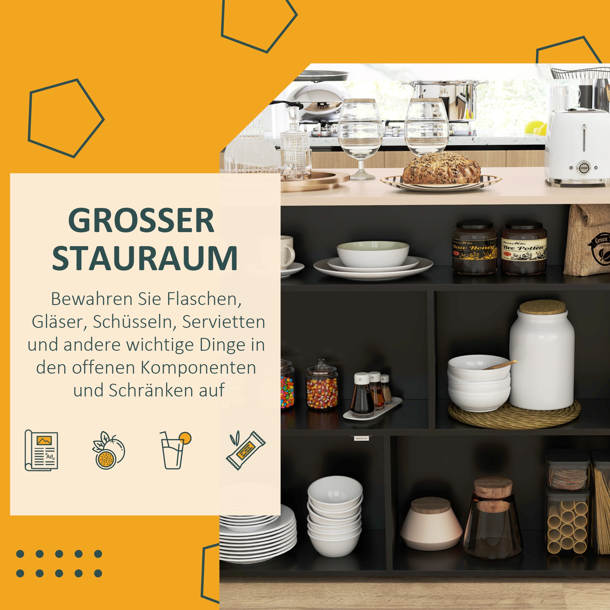 Ensemble bar 3 pièces,table de bar avec plateau rabattable,2 tabourets de bar,6 compartiments de rangement,noir et chêne,116x70x89,5cm - 6