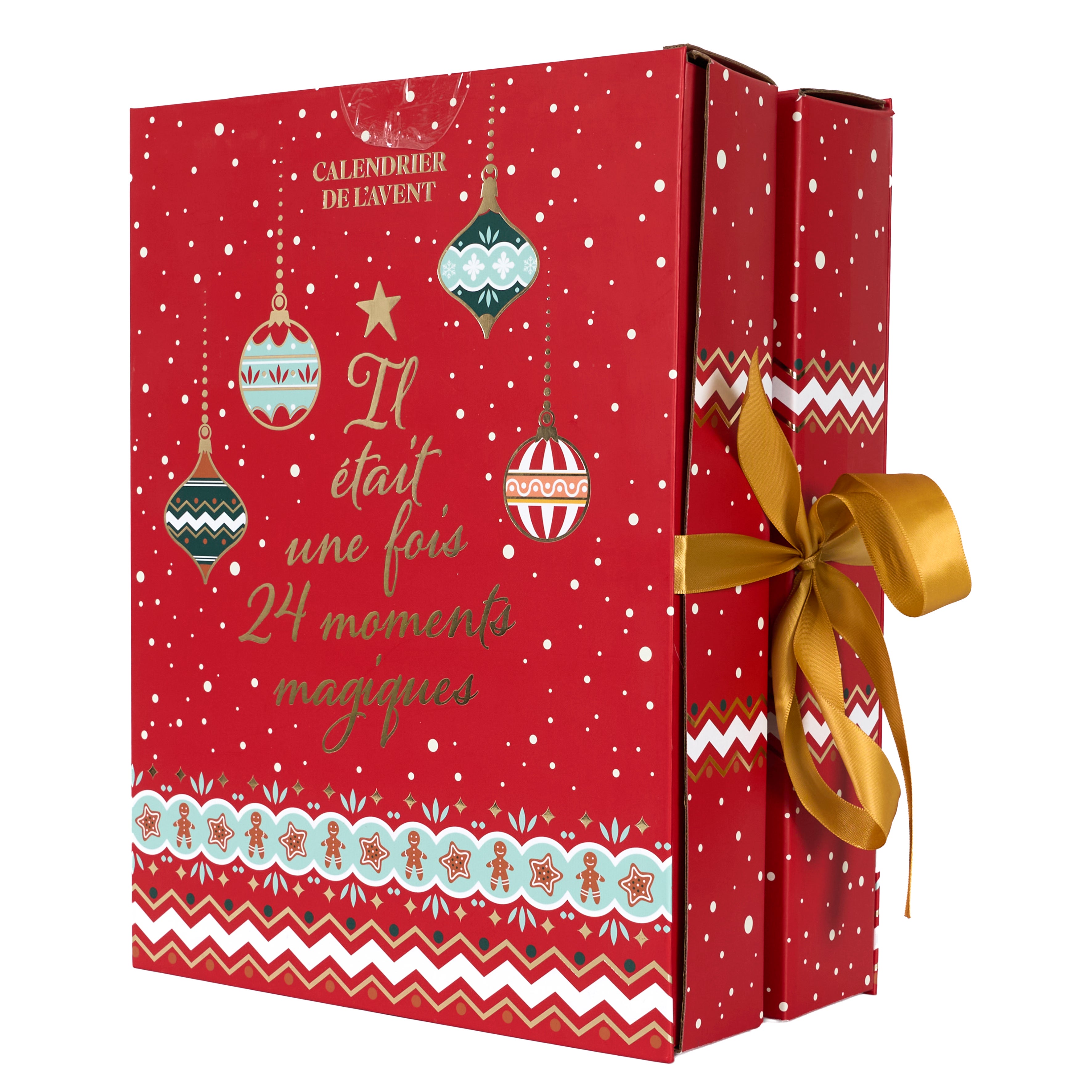 Calendrier De L'avent - Home Deco Factory - Noël Tradi - Bougies - Surprises - Rouge - 3