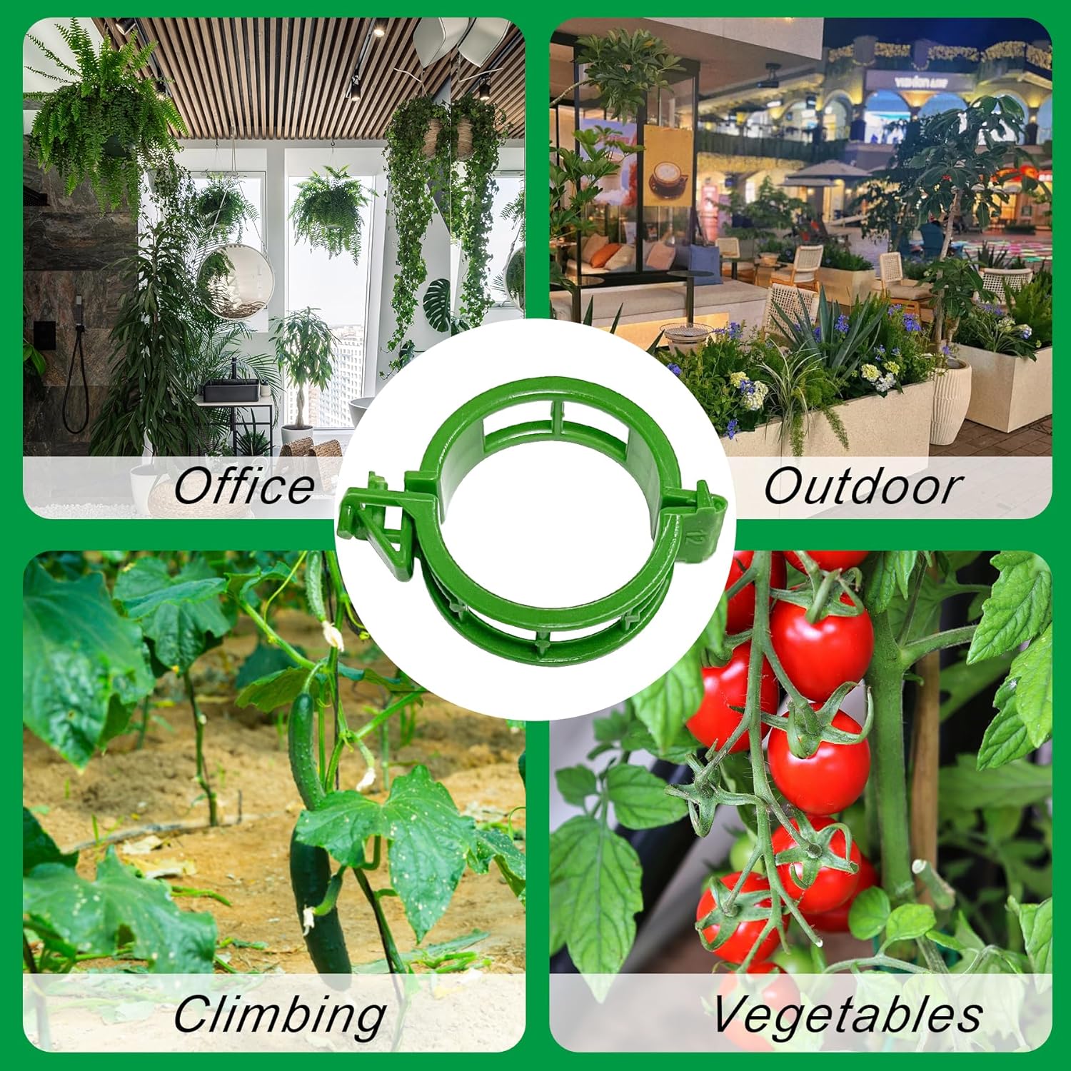 100 Pieces Clips Tomate pour Plantes,Plant Support Clips de Jardin,Tomates Clips de Support de Plantes ​Clip - 7