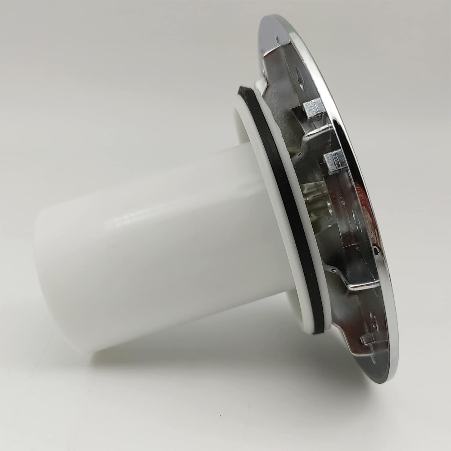 Bonde de Douche 115mm, Remplacement de Couvercle de Siphon Douche, Capot Bonde Universelle, Prise de Douche Chromé, Débit Rapide - 5