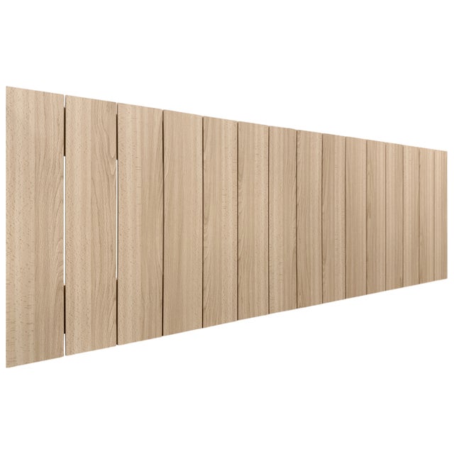 DHOME Cabecero de Madera reciclada DM Estilo Palet Vertical 150x46 Camas 150 - Madera Natural