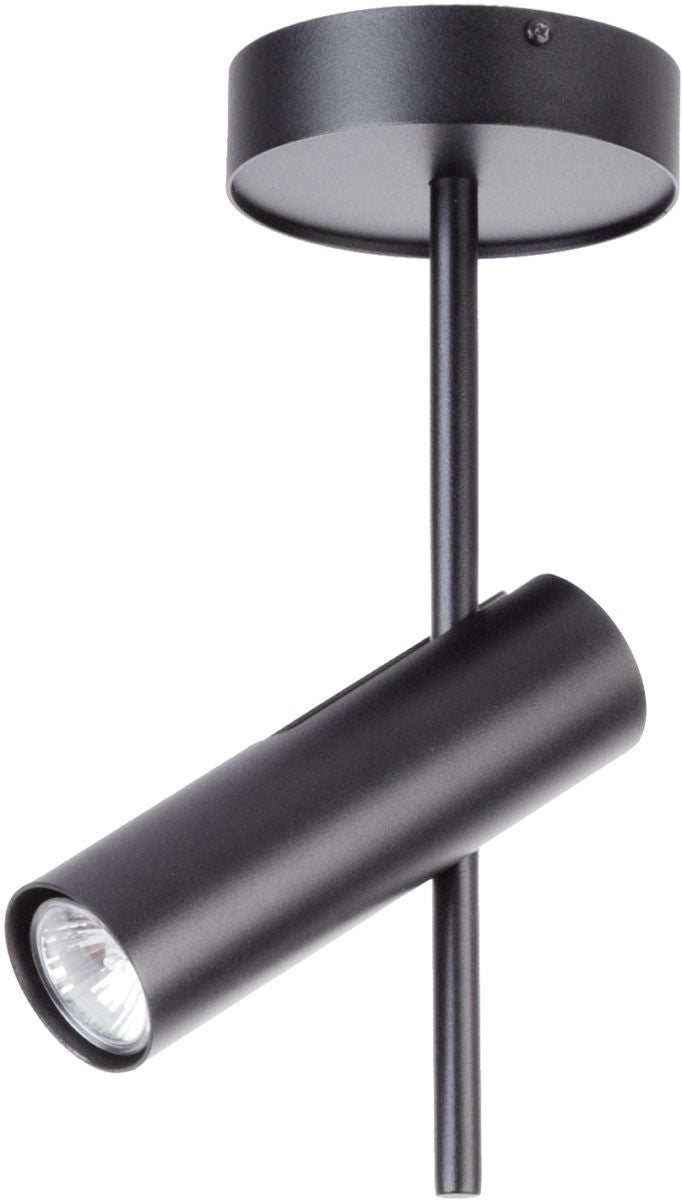 Reflektor sufitowy spot natynkowy Leda okrągły czarny 1xGU10x25W wym: 34 x 28 x 13,5 cm metal SIGMA