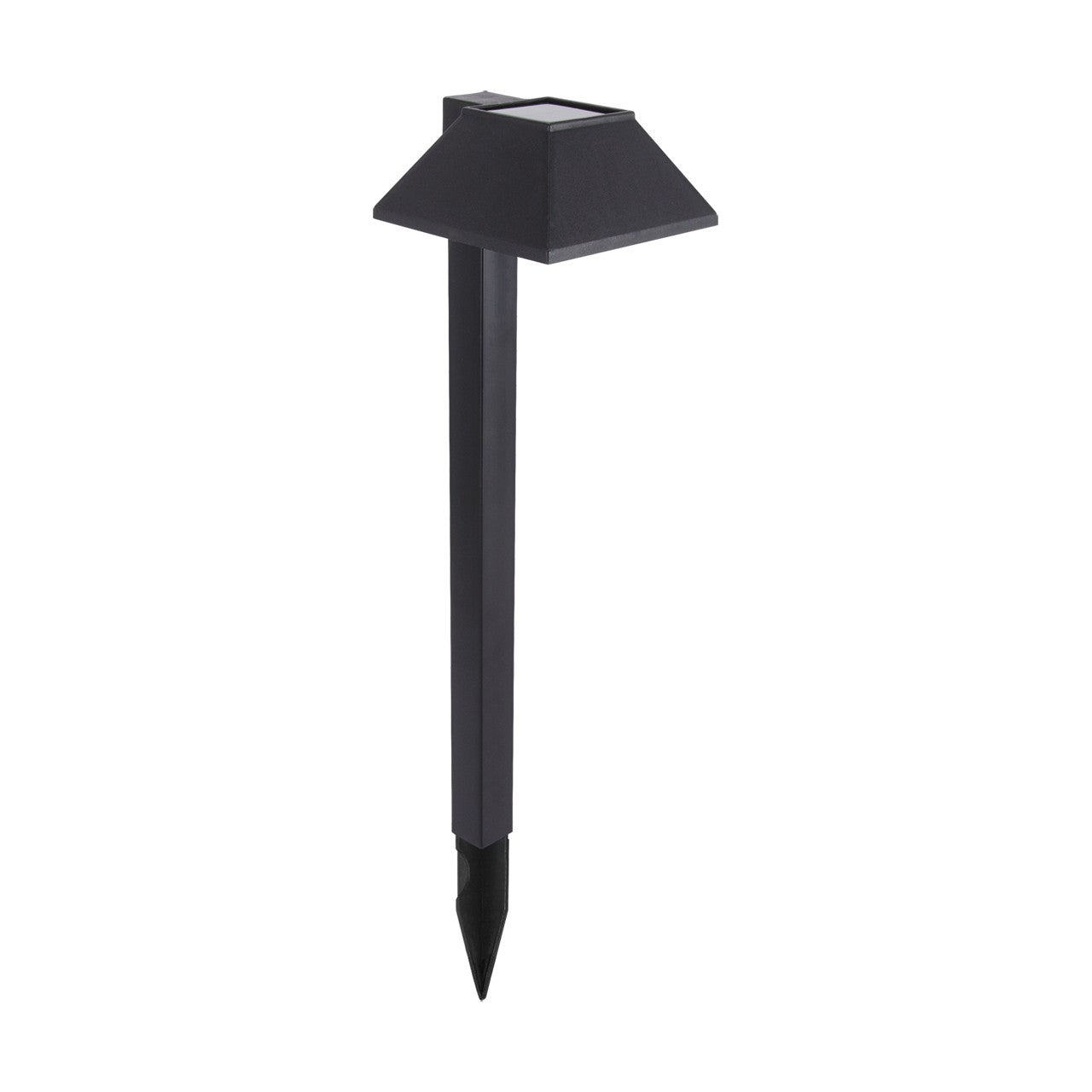 Lampa gruntowa wbijana solarna Ekier czarna LED 0.5W 6500K 8lm wym: 46 x 10 x 10 cm tworzywo sztuczne Struhm