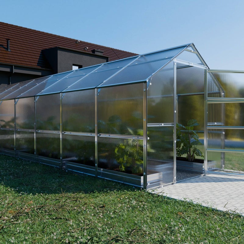 Szklarnia KLASIKA BERNARD 2,35 x 7 m (16,45 m²), 4 mm z powłoką z poliwęglanu 1szt.