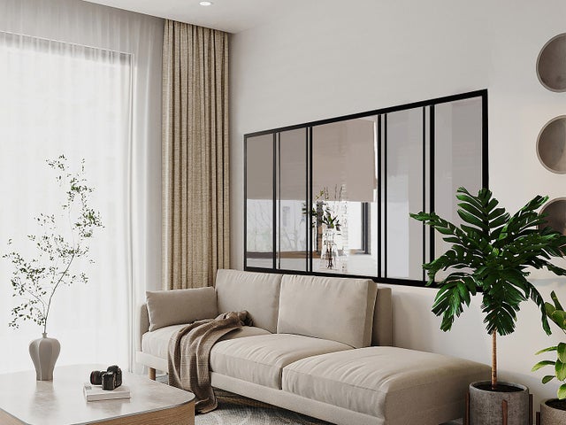 Verrière coulissante en aluminium thermolaqué noir 180x105 cm - RAVENA