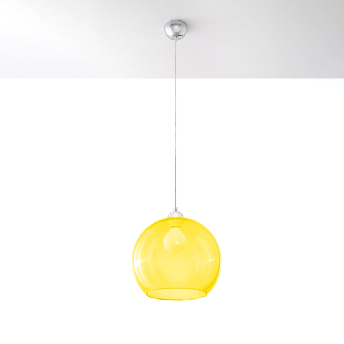 Lampa wisząca ESFERA żółta LED 4000K - 30x30x120cm Sollux