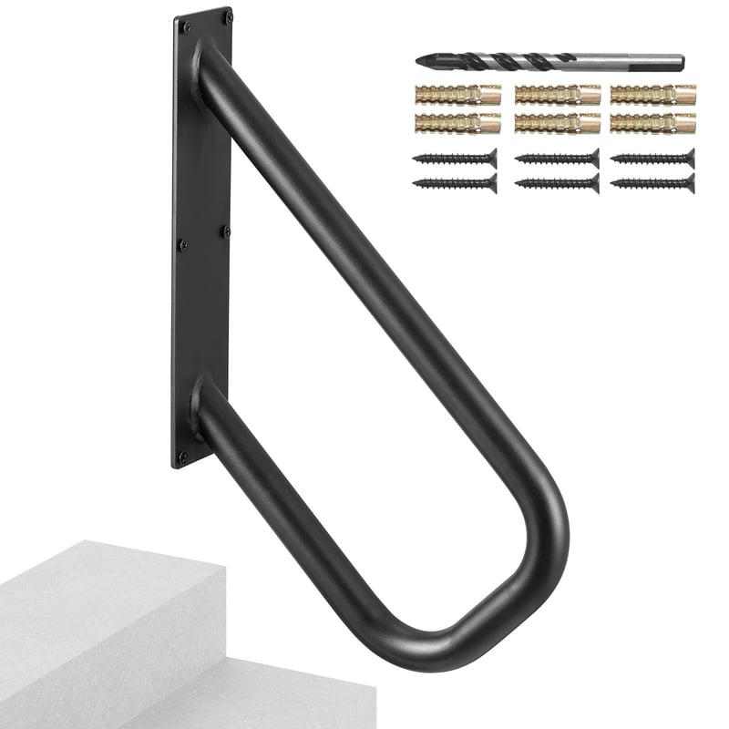 48cm poręcz poręcz schodowa poręcz parapet schodowy 1-2 stopnie 240kg VEVOR