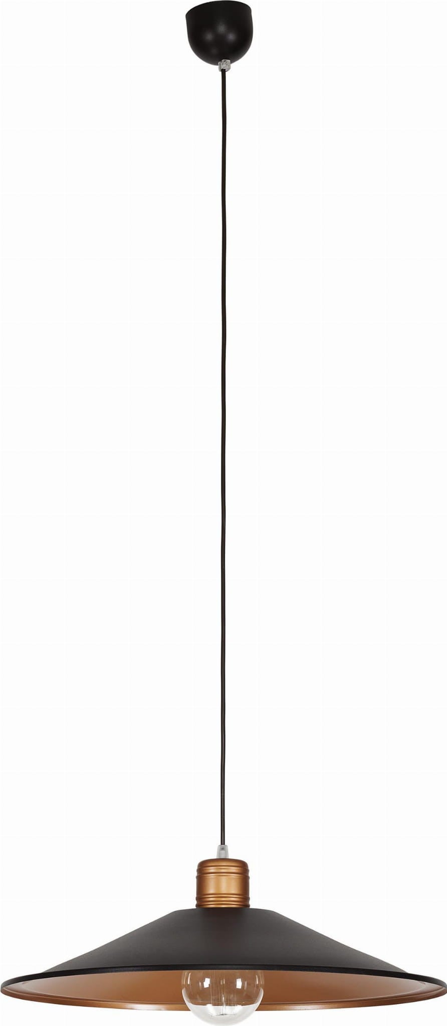 Lampa wisząca Garret brązowo-miedziana 1xE27x60W wym: 116 x 50 x 50 cm metal Nowodvorski Lighting