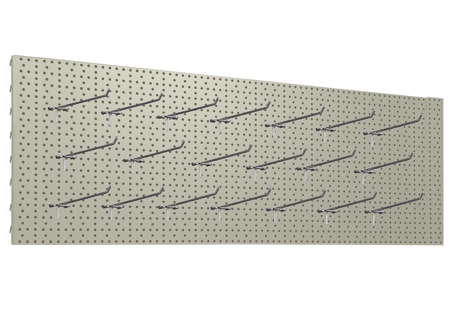 Zestaw Tablica warsztatowa 125x40cm kremowy + 20x Zawieszki pojedyncze fi4 20cm KTD