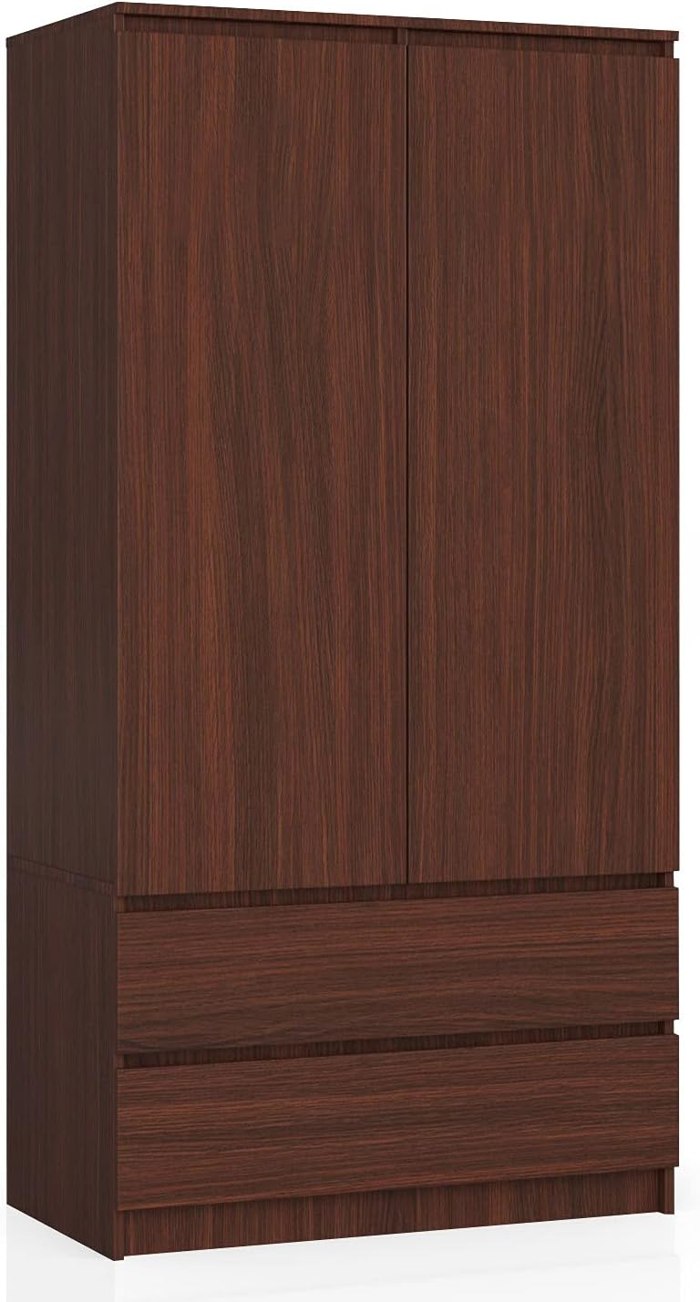 Szafa: 2 drzwi / 2 szuflady, 90 x 180 x 51 cm, wenge
