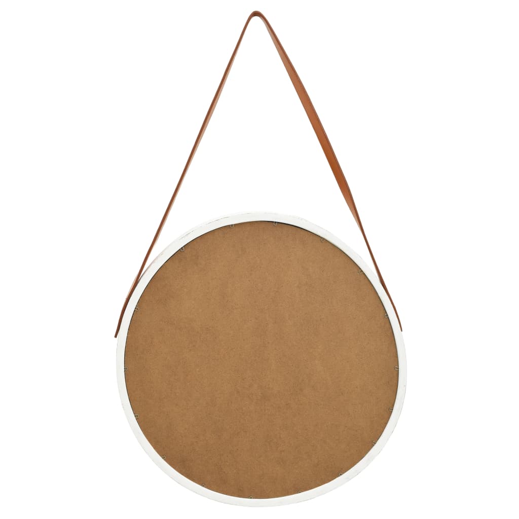 Espelho de parede com alça branca 50 cm- COMFORTXL - 5
