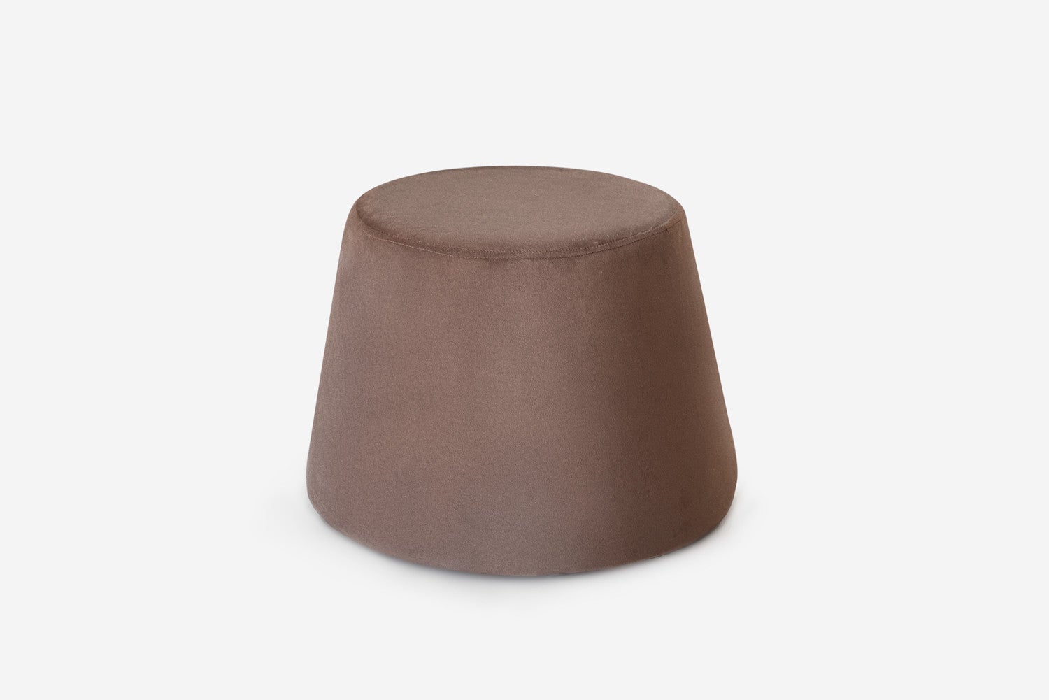 BRĄZOWA PUFA DESIGN Ø46X33CM
