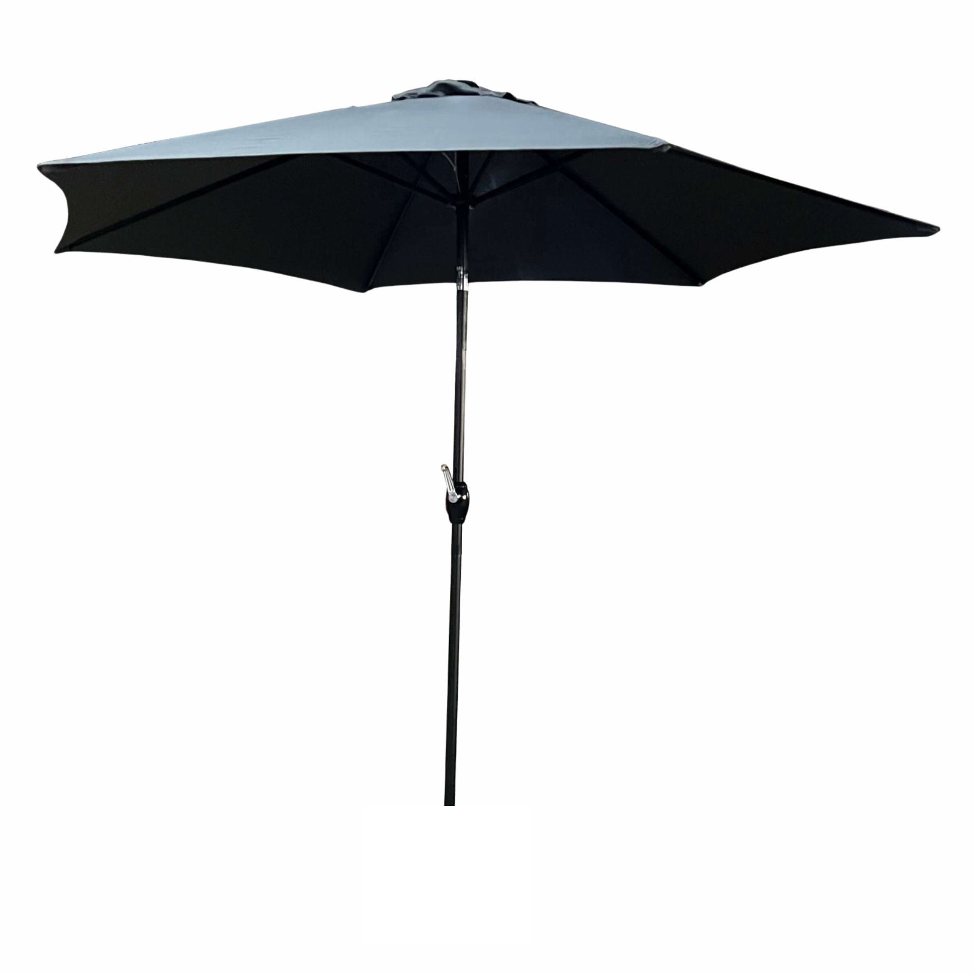 Parasol ogrodowy ORIENT z regulacją nachylenia w kolorze ciemnoszarym waga 4,5 kg wymiary 270x270x235 cm