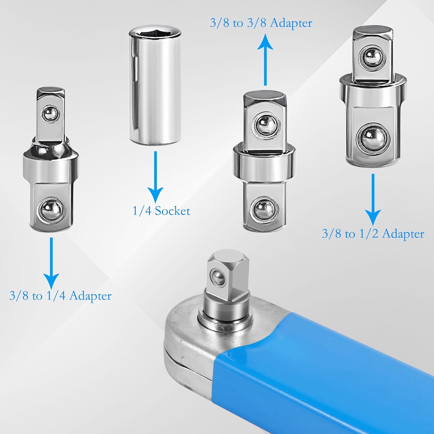 Clé d'extension décalée, multi-usage, extension zéro décalage, clé à double anneau à cliquet, clé d'extension à portée serrée - 3