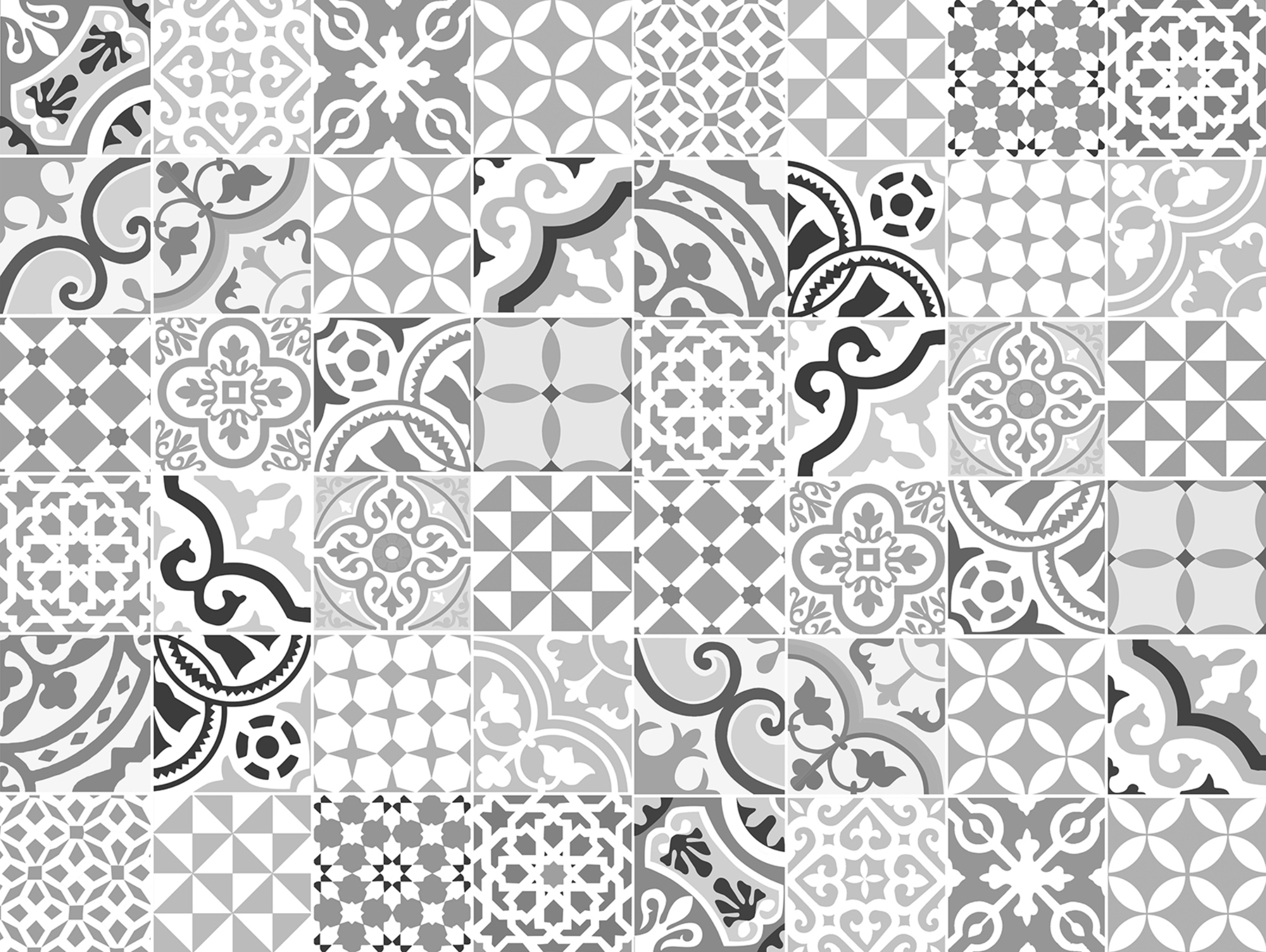 Alfombra de vinilo chamonix 100x133 cm - pvc antideslizante, vinilica para cocina o salón, lavable, estilo hidraúlico