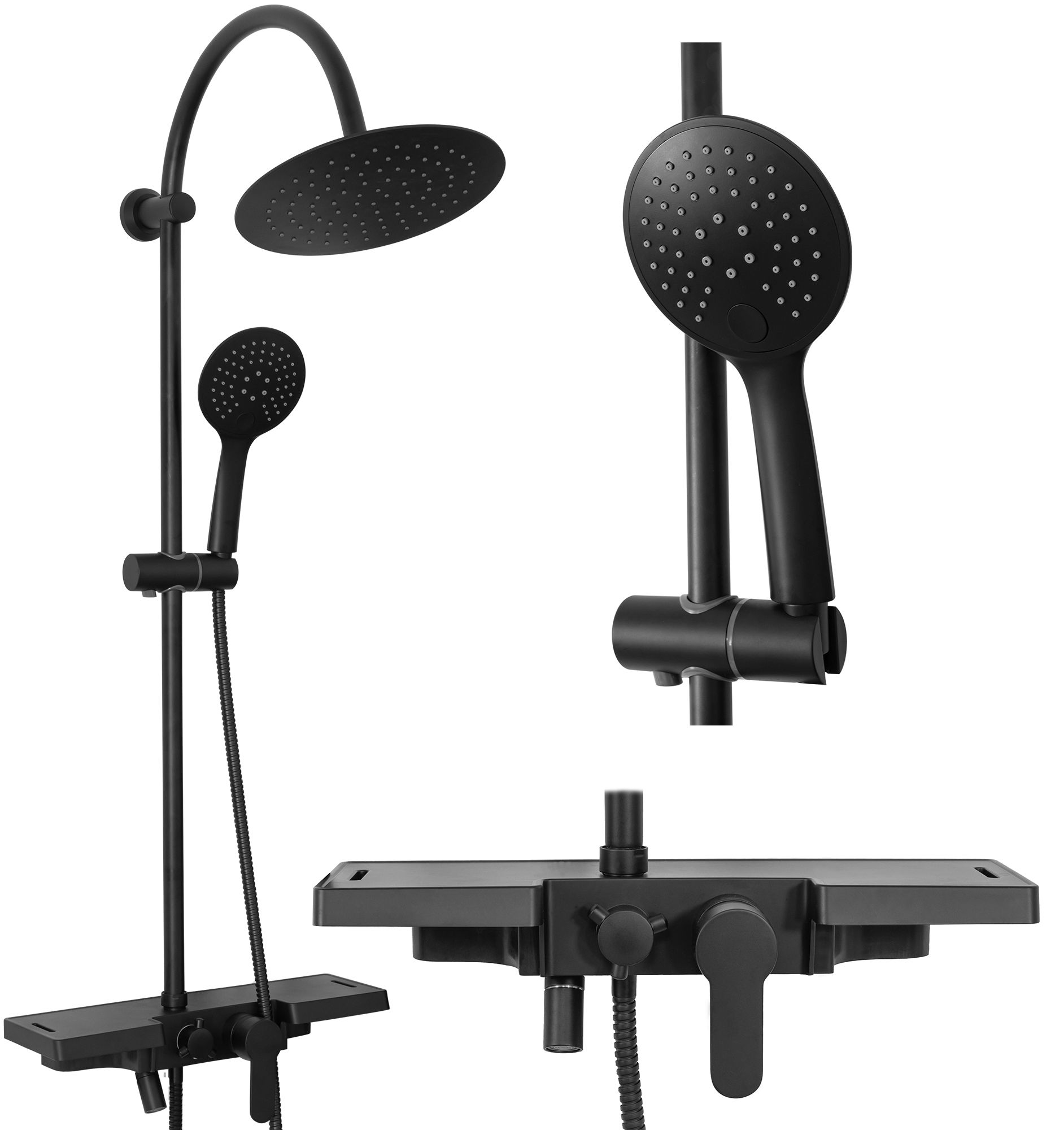 Zestaw Prysznicowy REA Vigo Czarny