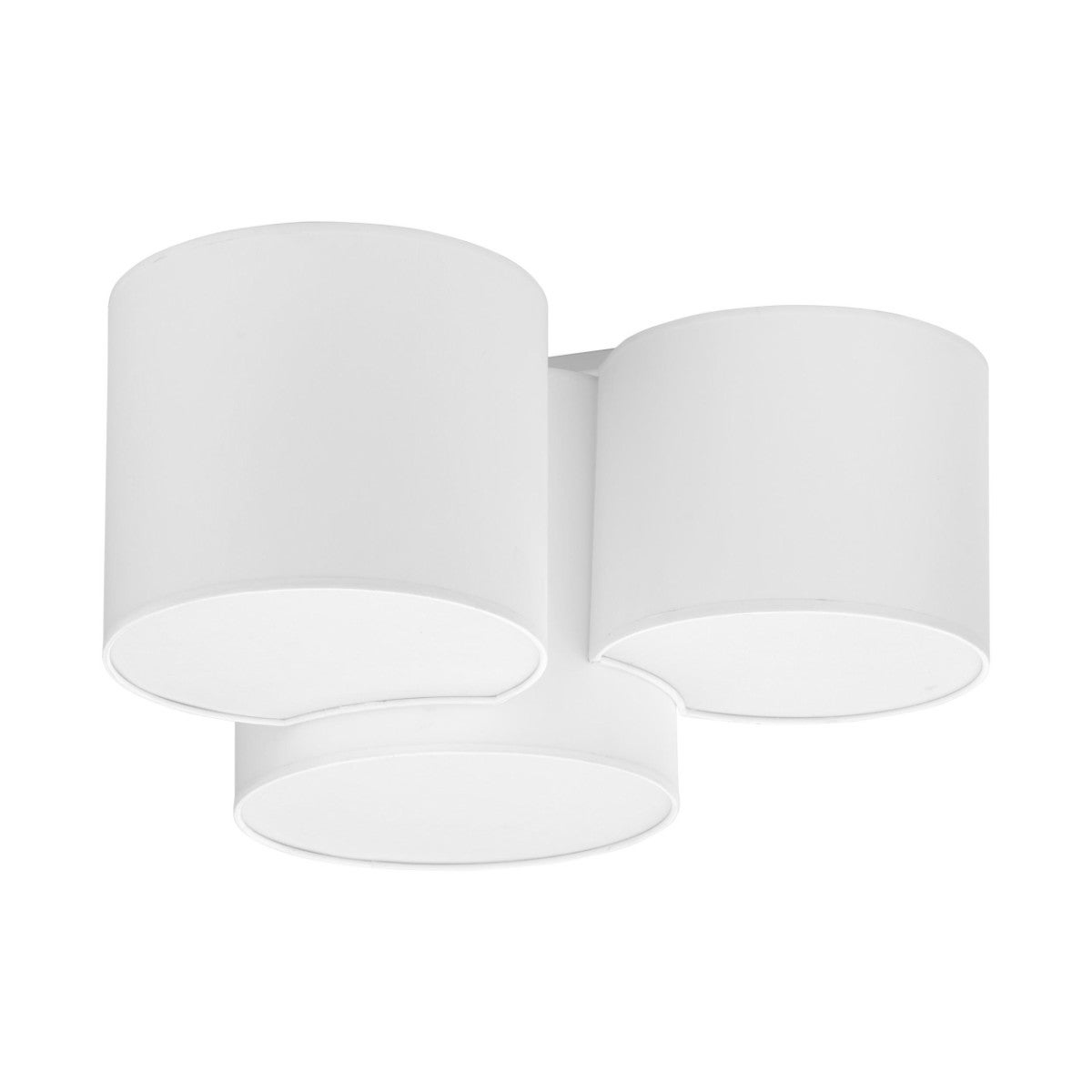 Plafon Mona niestandardowy biały 3xE27x15W wym: 30 x 54 cm IP20 tkanina TK Lighting