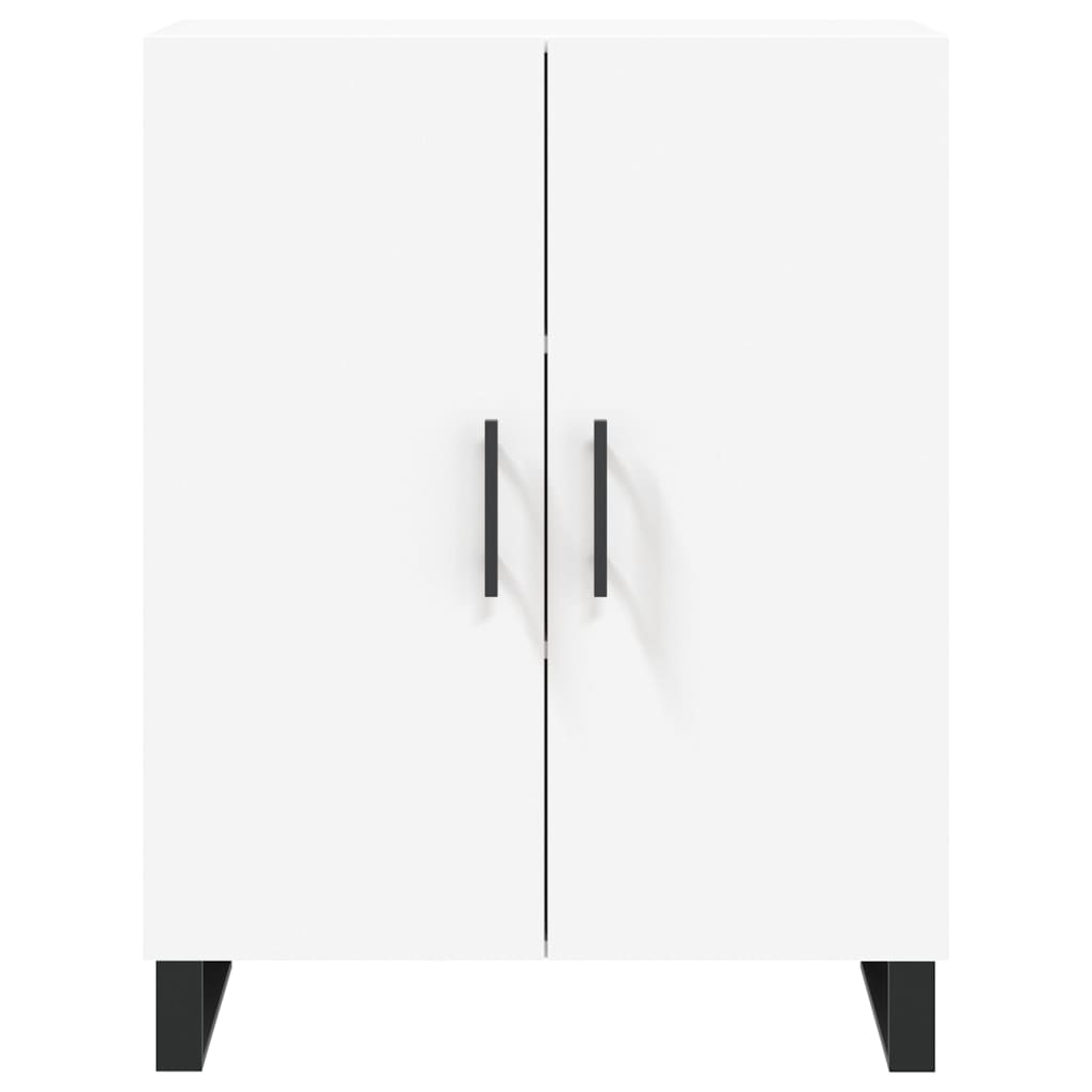 Buffet haut Blanc 69,5x34x180 cm Bois d'ingénierie - 8