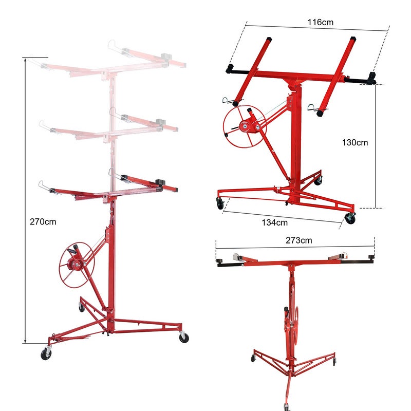 Elevador de placas Cartón yeso Elevador de paneles Elevador de paneles Ayuda para el montaje Panel - 2