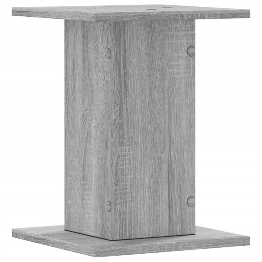 Supports pour plantes, 2 pièces, gris, en panneau de bois, pour le jardin - 6
