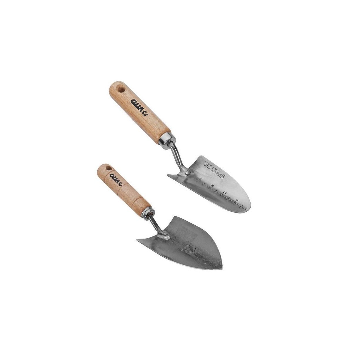 Set Di Attrezzi Da Giardinaggio 10 Pezzi In Acciaio Con Manico Verde