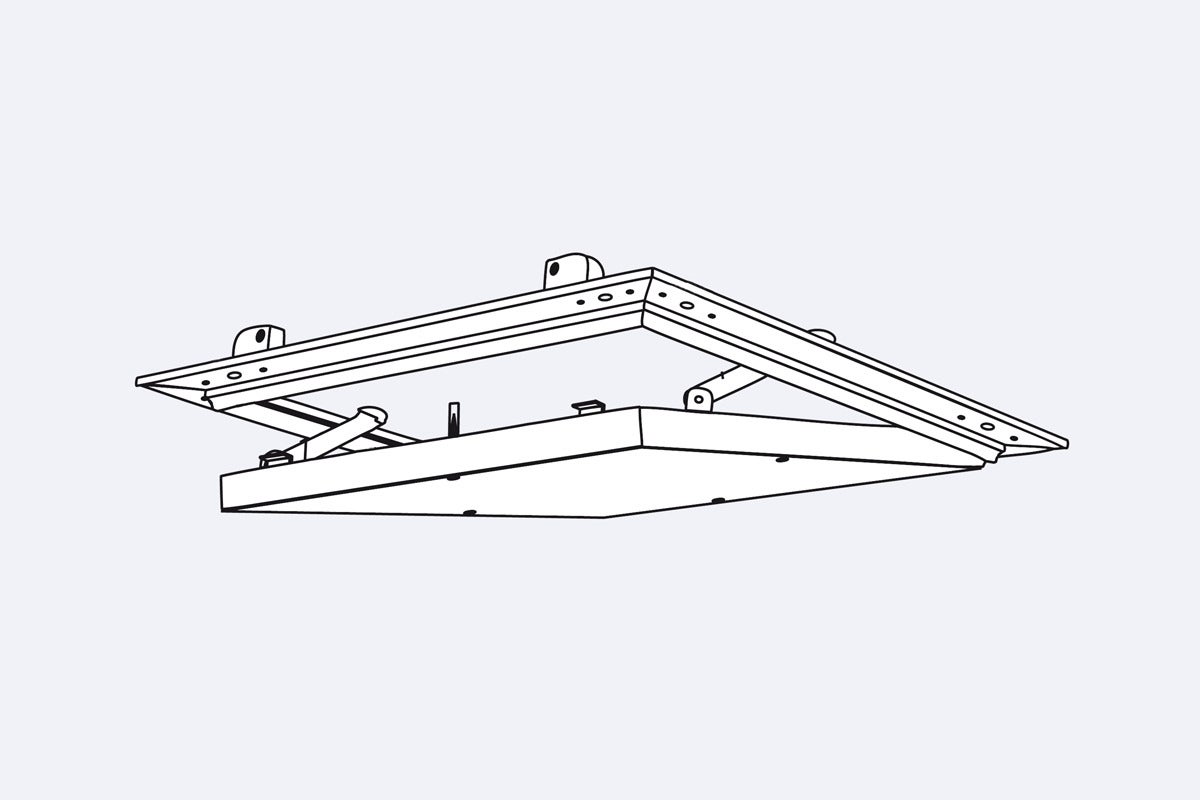 Porte d'inspection/ Trappe de visite FETNova 200X200 mm | Plaque yeso intégrée H2, 12,5 mm | Implantation au mur et techno | Unité de vente : 1 - 9