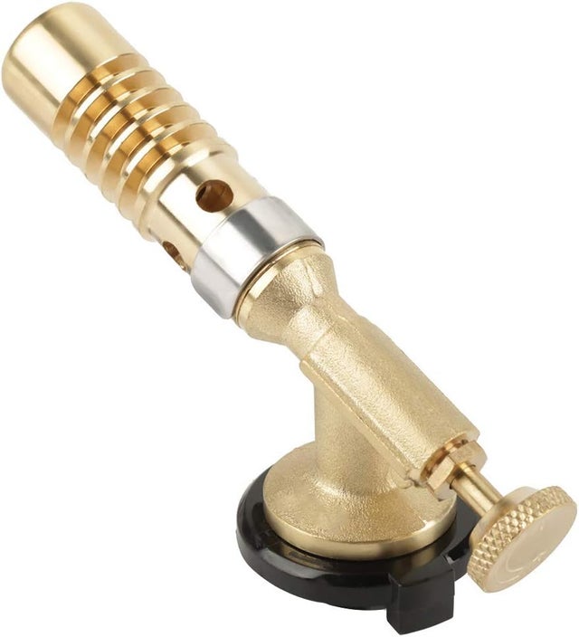 Maçarico profissional, maçarico culinário, maçarico de solda, maçarico de cozinha portátil em latão, maçarico culinário de chef para soldagem, churras