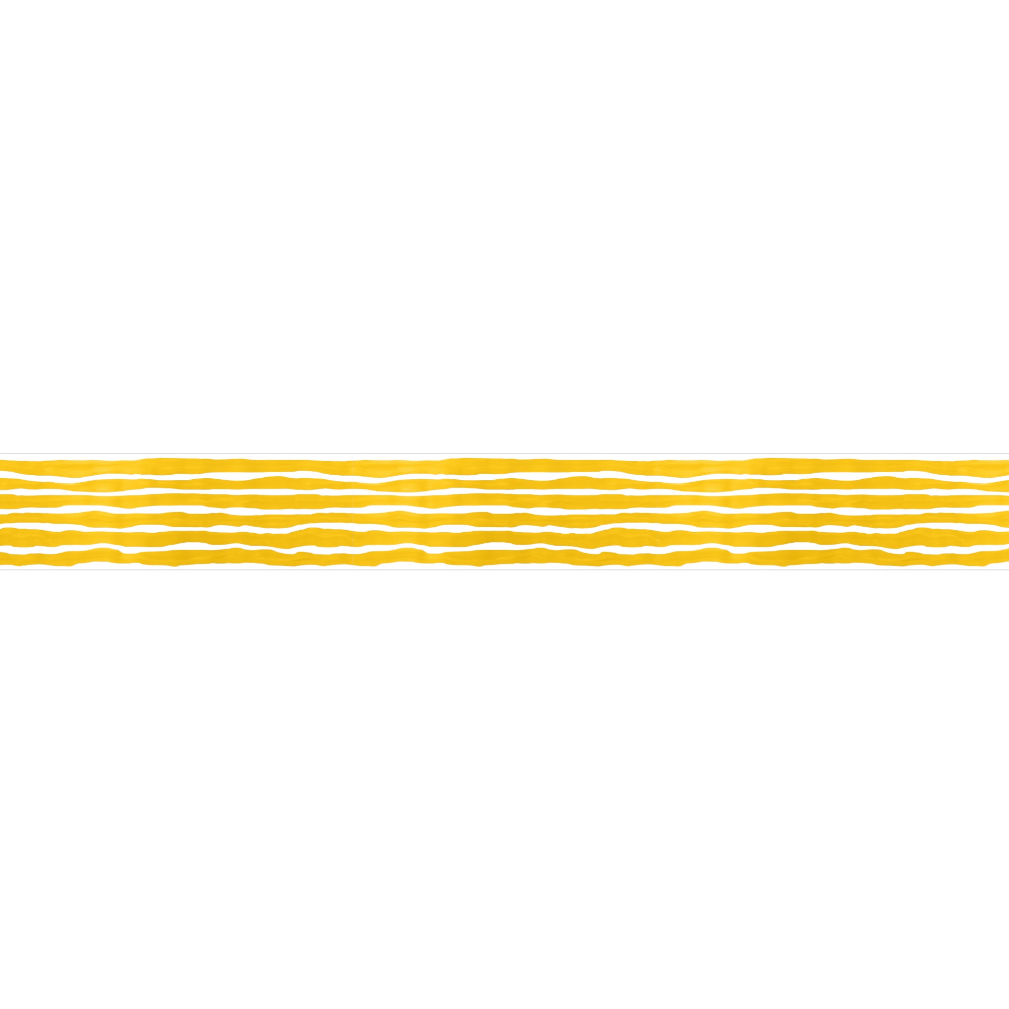 Friso adhesivo decorativo, líneas horizontales, dibujadas, amarillo y blanco, 5 cm x 300 cm - 2
