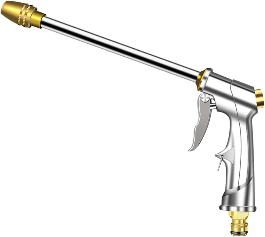 LINZI Pistola A Spruzzo Per Tubo Da Giardino | Ugello Ad Alta Pressione Regolabile | 8 Bar / 120 PSI | Attacco 3/4'' - 5
