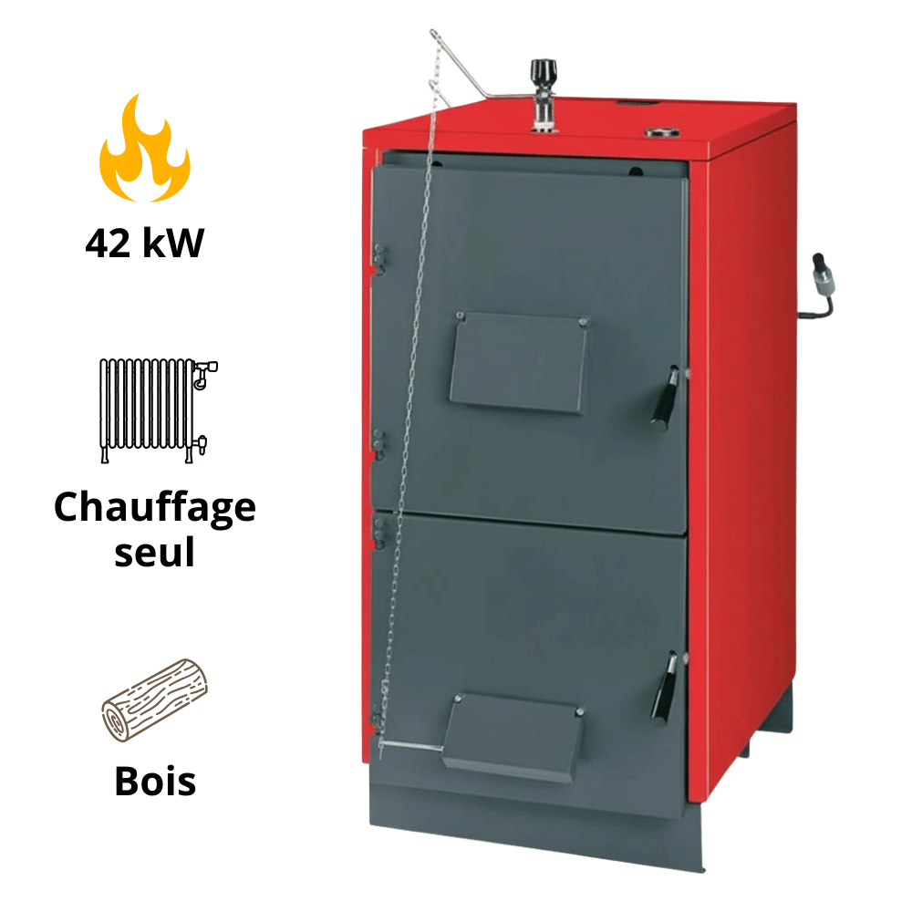 Pacchetto caldaia a legna Unical Fokolus FK 40 + Serbatoio tampone 1000 litri - 3