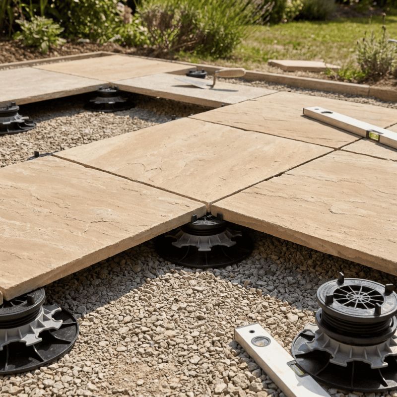 Plot autonivelant pour terrasse dalle ou caillebotis 65 à 95 mm - JOUPLAST - A l'unite - 4