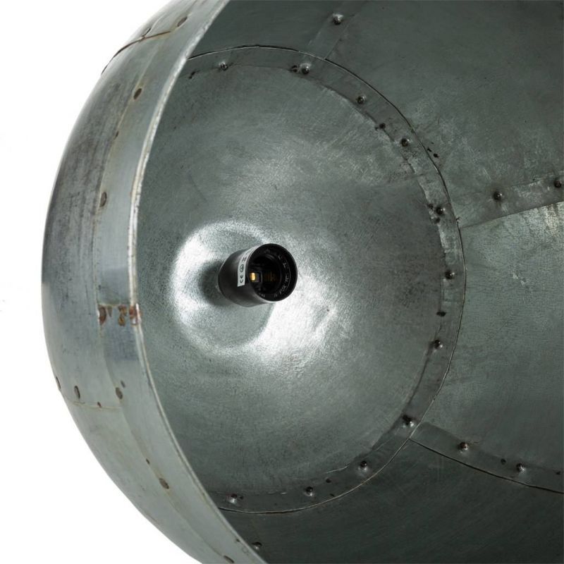 Lustre en métal argenté 41x41x36h - 5