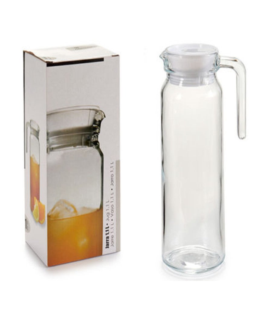 Il Numero 1 Del Risparmio-BROCCA 500ML MISURA CARAFFA IN VETRO COLLO D'OCA PER ACQUA VINO MEZZO Litro Main