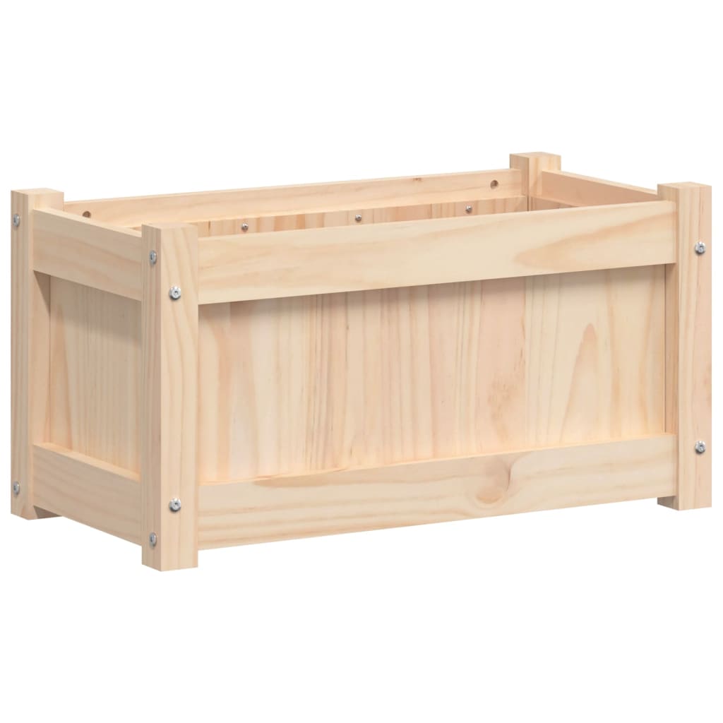 Lot de 2 Jardinières, Bac à fleurs, Pot de fleurs bois de pin massif n2383l - 5