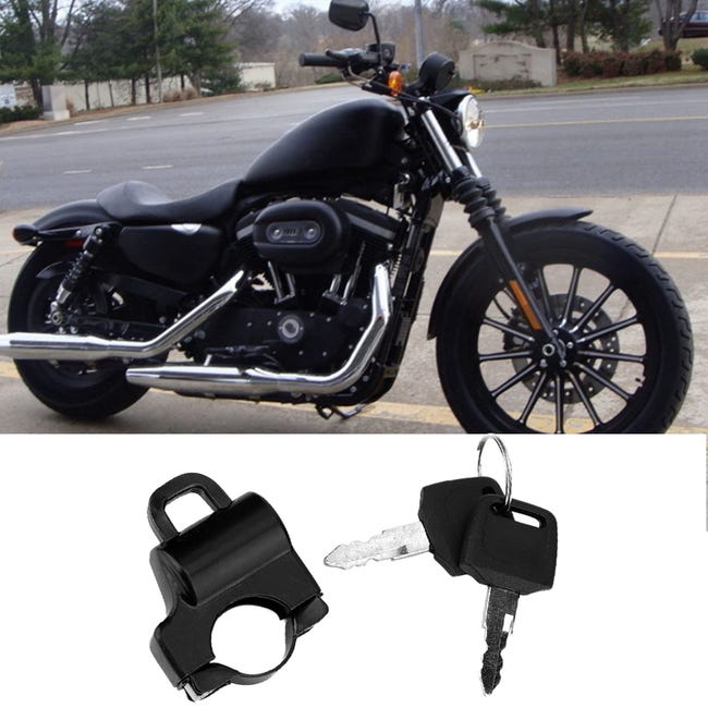 Lucchetto Per Casco Blocca Freno Moto Lucchetto For Casco Moto 22mm Lucchetto Universale For Lucchetto Di Sicurezza For Casco Moto Con 2 Chiavi (Colore : Electroplate Antifurto Casco Moto Lucchetto Per Caschi Lidlock