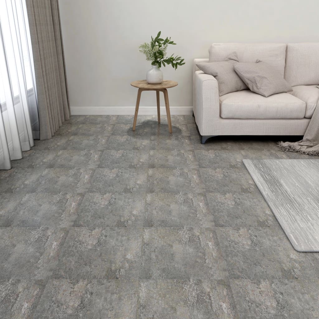 Maison exclusive - lamas para suelo autoadhesivas 55 piezas pvc 5,11 m² gris