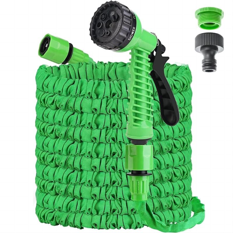 Tuyau d'arrosage Extensible Flexible de 30m/100FT, 2500D avec Pistolet Pulvérisateur 10 Tuyau d'arrosage Extensible Flexible de 30m/100FT, 2500D avec Pistolet Pulvérisateur 10