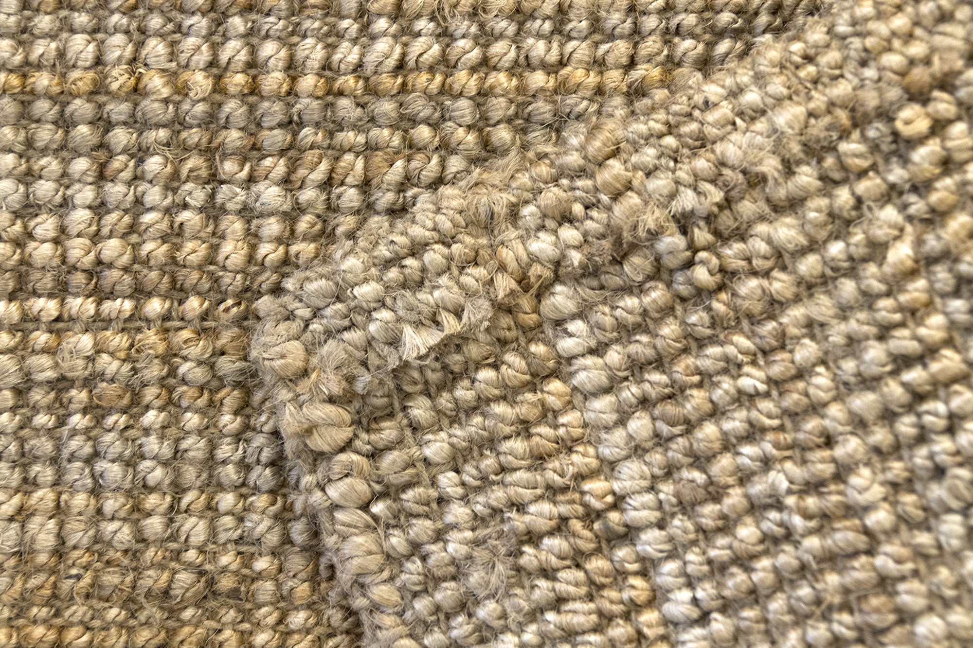 Hamid - Tapis en jute bouclé naturel 290x200 cm - Tapis naturel pour salon, chambre et salle familiale - 7