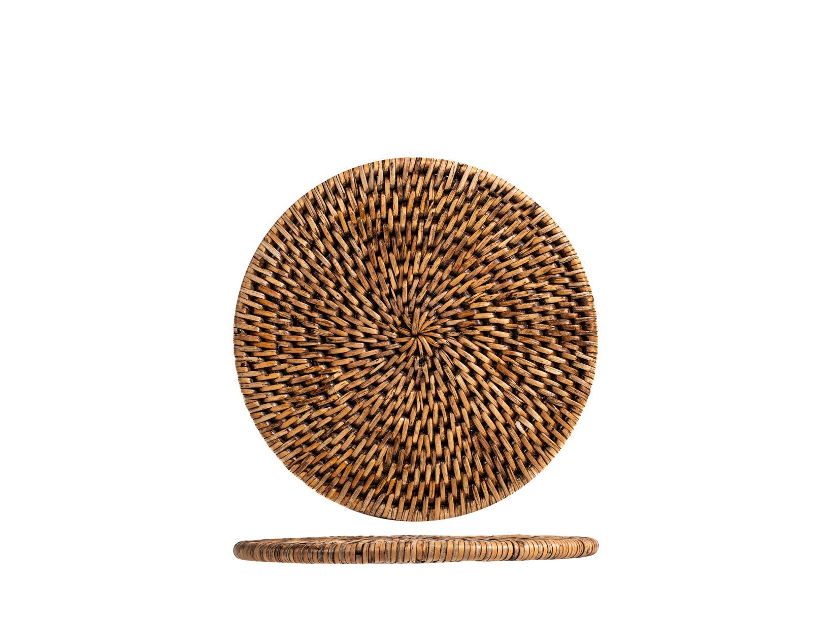 Dessous De Plat Rond En Teck Massif - Diamètre 20 Cm, épaisseur 1,5 Cm - Déco De Table Naturelle Et Lavable