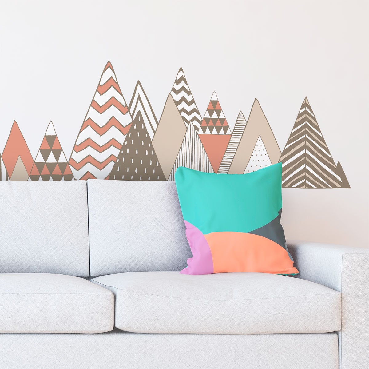 Adesivo montagna scandinavo roncador - Sticker adesivo - adesivi murali - 110x165cm - 7