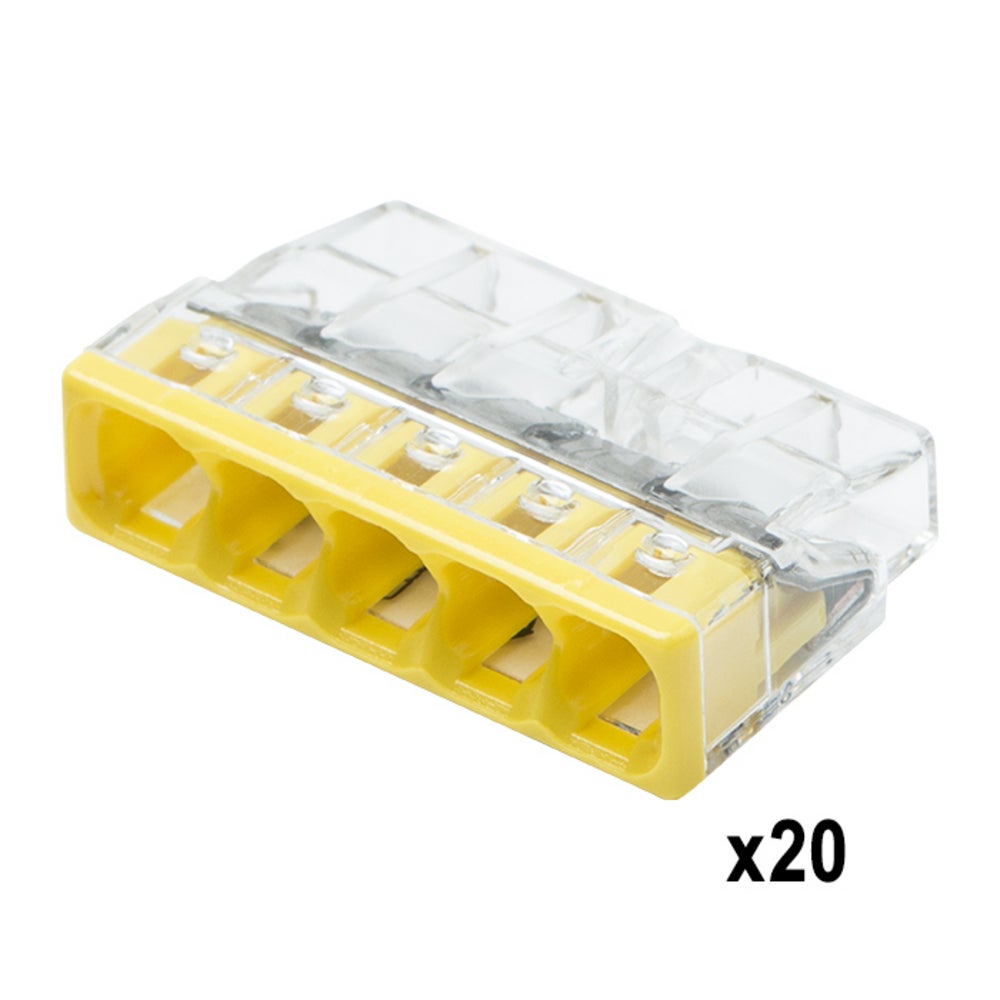 Mallette 150 bornes Wago S2273, connexion Push Wire®, fils rigides 0,5-2,5 mm², 450 V, 24 A, repérage couleur - 5