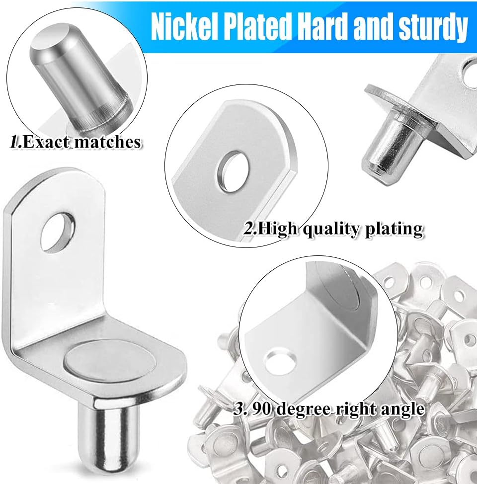20 Broches Chevilles En Acier Inoxydable 304 - 6x6 Mm - Idéales Pour Fixer Vos étagères Et Supports
