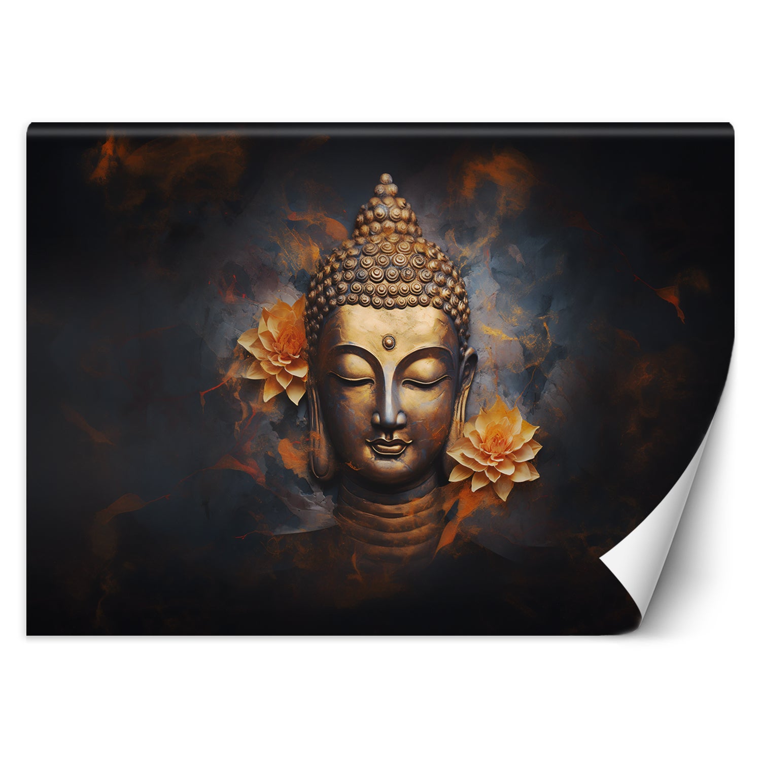 Fototapeta, Złoty budda abstrakcja 150x105